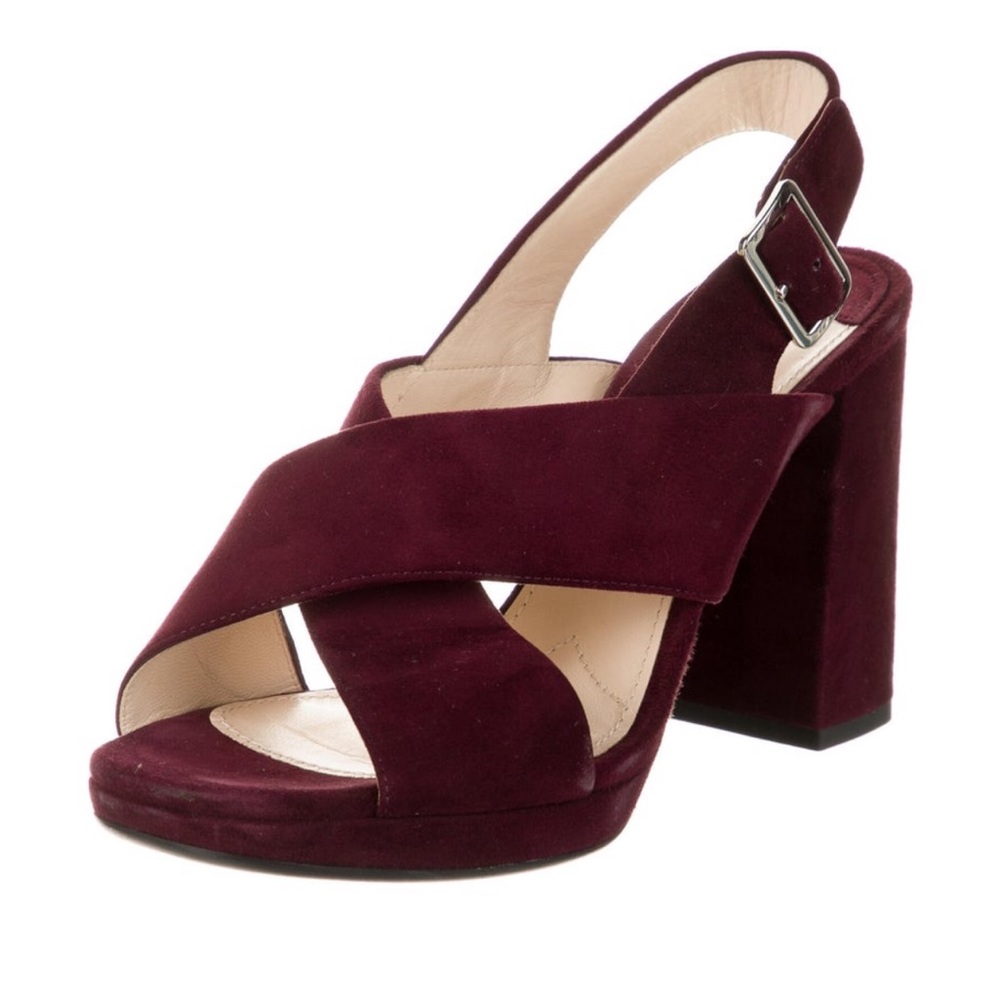 Prada sling back heels sandals